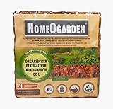 HomeOgarden 60 Liter Dekorativer Kokosmulch Rindenmulch Kokosstücke 20-40mm Garten-Mulch Dek