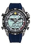 Patrouille de France Athos1Montre Homme Chrono Acier Silicone Bleu A1-100L-668041