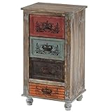 Mendler Kommode Vigo Schubladenkommode Schrank Shabby-Look, Vintage, 79x43x33