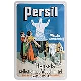 Nostalgic-Art 22268 Retro Blechschild Persil – Wäschegeist – Geschenk-Idee für Nostalgie-Fans, aus Metall, Vintage-Design zur Dekoration, 20 x 30