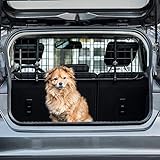 Heldenwerk Universal Kofferraum Trenngitter für Hunde - Auto Hundegitter zum Transport für deinen Hund - Schutzgitter mit Kopfstützen-Befestigung - Stufenlos verstellbares Kofferraumschutz G