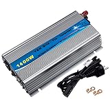 Y&H 1400W Grid Tie Inverter Wechselrichter stapelbar MPPT Reine Sinuswelle DC30-45V Solareingang für 24V 30V 36V PV Solarpanel.AC190V-260V Ausgang Reine Sinus Strom-Netz-geb