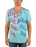 Replay Herren M6354L.000.20994 T-Shirt, Grün (Acqua Green), M