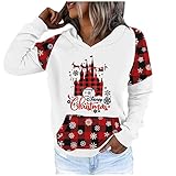 XTBFOOJ Weihnachten Damen Pullover Dunkelbraun Huddy Damen Westen Damen Oberteile sexy damem Sweatjacke Jump Schuhe Damen Strickjacken Moher Pullover Damen Damen teddyjack