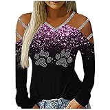 Kapuzensweatshirt Damen weisses Shirt Damen Sport Tshirt Damen Langarm Hemd sexy Damen tie-dye Sweatshirt musselin Bluse Damen Totenkopf Pullover Tunika Damen Langarm Kordelzug