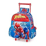 INACIO Spiderman Marvel 2 Wheels Kindergarten Rucksack mit EXTENDABLE Handle-40416C