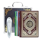 CG Koran قلم القرآن Digital Pen Talking Reader Wiederaufladbar Koran Buch Read Pen mit mehrsprachigen 25 Recitern Aluminium Box Verpackung, Muslime Geschenk, islamische Geschenk