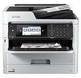 Epson WorkForce Pro WF-C5710DWF 4-in-1 Tintenstrahl-Multifunktionsgerät (Druck, Scan, Kopie, Fax, WiFi, Ethernet, Duplex, 250 Blatt Kassette, Einzelpatronen, 4 Farben, DIN A4)