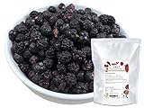 TALI Schwarze Beeren Mix 300 g - Gefriergetrocknete Brombeeren, Heidelbeeren, Schwarze Johannisb