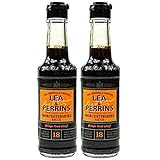 Lea & Perrins - 2er Pack Original Worcestershire Sauce in 150 ml Glasflasche (Würzsauce) - Traditionell englische Worcester W