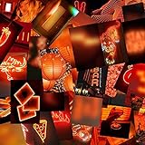 50 stücke Wall Collage kit orange neon ästhetisch Bilder wandkunst drucke Poster warm Stil Schlafzimmer wohnheim Wohnzimmer dekor Chenhuanbaokej