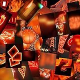 50 stücke Wall Collage kit orange neon ästhetisch Bilder wandkunst drucke Poster warm Stil Schlafzimmer wohnheim Wohnzimmer dekor Chenhuanbaokej