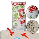 WECO Qualitäts SPIELSAND 25kg ÖKO-Test TÜV PH-Wert geprüft Sand für Sandk
