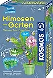 KOSMOS 657802 Mimosen-Garten, Pflanzen züchten und erforschen, Komplett-Set mit Mini-Gewächshaus, Experimentier-Set für Kinder ab 6 - 10 Jahre, Mitbringexp