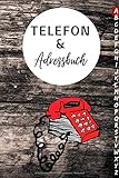 Telefon und Adressbuch: Telefon & Adressbuch mit Register von A-Z mit Platz Für 400+ Name, Adresse, Geburtstags, E-Mail, Telefon, Notizen - ... Kontaktdaten zur einfachen Adressverwaltung