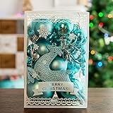 Gldmaoer Weihnachtskugel-Ornament-Set, 30 Stück, bruchsicher, Weihnachtsbaumkugeln für Urlaub, Hochzeit, Party, hängende Baumdekoration, Kugel-S