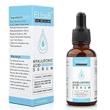 Hyaluronsäure Serum - Anti Aging Hyaluron Serum Pflege Konzentrat - Schnell einziehende feuchtigkeitsspendende Anti-Falten Serum zum glätten feiner Linien und Falten für Gesicht und Aug