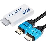 Zacro Wii Hdmi Adapter Wii Hdmi Wii zu HDMI Full HD Konverter Display Port auf Hdmi Adapter 720P 1080P HD Video Audio Ausgang mit 1 M größer Geschwindigkeit HDMI Kabel für Wii Display