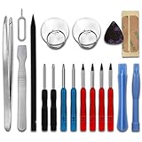 Handy Reparatur Werkzeuge Magnetisch, 18-teilig mit Pentalobe & Torx Schraubendreher Set, Plastikheber Saugnapf, Schraubenzieher Satz mit Pinzette Displaykleber, Präzisions Reparaturset Feinmechanik