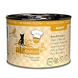 catz finefood Ragout N° 607 Känguru & Ente Katzenfutter nass - Feinkost Nassfutter für Katzen in Sauce ohne Getreide und Zucker mit hohem Fleischanteil, 6 x 180 g D