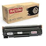 Matsuro Original | Kompatibel Tonerkartusche Ersatz für HP CE285A 85A (1 SCHWARZ)