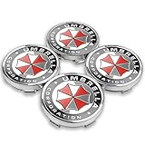 4 stücke 56mm 60mm Auto Rad Center Hub Caps Umbrella Corporation Abzeichen Emblem Aufkleber Aufkleber Kompatibel mit BMW Kompatibel mit KIA Ford Toyota Suzuki Lada Raddek