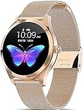 QIXIAOCYB Smart Watch-Damen mit Herzfrequenzmonitor Fitness-Tracker-Schrittzähler IP68. wasserdichte Sportuhr für ios. Android-Smart-Armband. (Color : B)