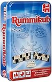 Jumbo Spiele Original Rummikub Kompakt in Metalldose - der Spieleklassiker unter den Gesellschaftsspielen für unterwegs - für Erwachsene und Kinder ab 7 J