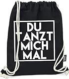 Hashtagstuff® Turnbeutel mit Sprüchen Designs auswählbar Kordel Schwarz Spruch Rucksack Jutebeutel Sportbeutel Gymbag Beutel Hipster T