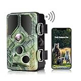 WLAN Wildkamera 20MP 1296P Bluetooth WiFi Wildlife Jagdkamera 940nm IR Nachtsicht Jagd Wildkamera , Überwachungswinkel Bewegungserkennung IP66 W