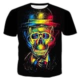 Sommer LäSsige Mode HüBsches Herren Plus Size Slim Print Kurzarm T-S