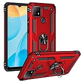 JIAFEI Hülle Kompatibel mit Realme C21, Dual Layer Silica TPU + PC Harter Handyhülle Mit Ständer, R