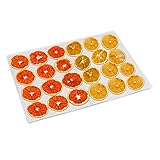 Kwasyo Antihaft Silikon-Folie für der Rechteckige/Runden Dörrautomat 10er Pack, Wiederverwendbar/Spülmaschinenfest/BPA Frei/Flexibel 38 * 28