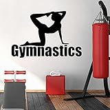 Diy Damen Gym Wandaufkleber Wohnkultur Aufkleber Gym Vinyl Aufkleber Fitnessraum Wandtattoo Wandbild A6 43x64