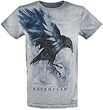 Harry Potter The Raven Männer T-Shirt blau M 100% Baumwolle Fan-Merch, Filme, Hogwarts, Ravenclaw