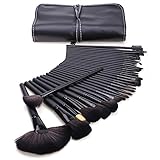 32 Pcs. Make Up Pinsel set profi kosmetikpinsel make up pinselset mac schwarz mit E
