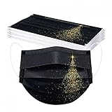 MEIYOUMK 10 Stück Mundschutz Erwachsene Einweg 3-lagig mit Motiv Bunt Mund und Nasenschutz Mode Print Maske MNS Mund-Tuch Bandana Halstuch Schals für Männer F