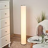 Lindby Stehlampe/Lichtsäule in Weiß mit Sternenmuster, Stehleuchte 103,5 cm, ø13,1 cm, Säulenlampe, inkl. 1 x 9,8 W LED Leuchtmittel (fest verbaut)