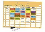 TimeTEX Stundenplan-Tafel magnetisch - 81 Teile - Wandstundenplan - 41 x 28 cm - 94917