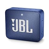 JBL GO 2 kleine Musikbox in Blau – Wasserfester, portabler Bluetooth-Lautsprecher mit Freisprechfunktion – Bis zu 5 Stunden Musikgenuss mit nur einer Akku-Ladung