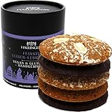 Hallingers 5 saftige Elisen-Lebkuchen hoher Kernanteil handgemacht (400g) - Vegan & glutenfrei (Naschdose) - Weihnachten 2022, Für Sie#Für Ihn#vegan#glutenfrei - Geschenk zu Valentinstag 2022