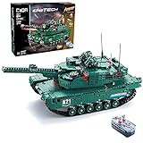 KYL CADA C61001 Technik Panzer, 1498 Teile Technik Tank Technic Ferngesteuert Panzer mit 5 Motor Bausatz Kompatibel mit Lego Technik