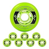 8er Pack Ersatz Inline Skate Rollen, 72mm 76mm 80mm Inline Skate Rollen, PU Ersatz Rollen, Inline Skate Rollen für Eisschnelllauf für Herren, Damen und Jug