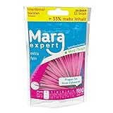 Interdentalbürsten – Bürsten für Zahnzwischenräume von MARA EXPERT | 0,4mm ISO 0 extra fein | 32x Interdentalbürste Pink | Standard Dentalbü