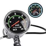 Acogedor Fahrradcomputer,Fahrrad Tacho Bike Kilometerzähler mit genaue Daten, allgemeinen mechanischen Tachometer für für 26/27.5/28/29-Zoll-Bikes oder Dreirad, Perfekt für R