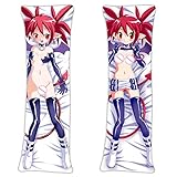 Etna Disgaea Body Kissenbezug 160cmx50cm(62.9inx19.6in) 2 Way Tricot Anime Umarmungskissen Bezug Doppelseitig Pillowcase Manga Zierkissenbezug