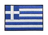 Griechenland Flagge Patch zum Aufbügeln | Griechische Fahne Patches, Greek Flag Bügelbild, Aufbügler, Aufnäher Finally H