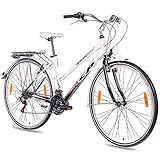 KCP 28' CITYBIKE TREKKINGRAD DAMENFAHRRAD WILD CAT schwarz Weiss - 71,1 cm (28 Zoll)