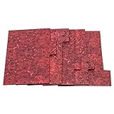 Hampton Frames Index57PKRED Registerkarten für Aufbewahrungsbox mit rotem Marmor-Effekt, 13 x 18