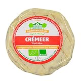 Hymor BIO CREMEER cremiger-Weichkäse - 1x ca. 250g - handgeschöpfter Rohmilch-Käse, Weißschimmel, ca. 3 Wochen gereift, von Backensholzer Hof aus Kuhmilch nach Bergkäse-Rezeptur in Bio-Land Q